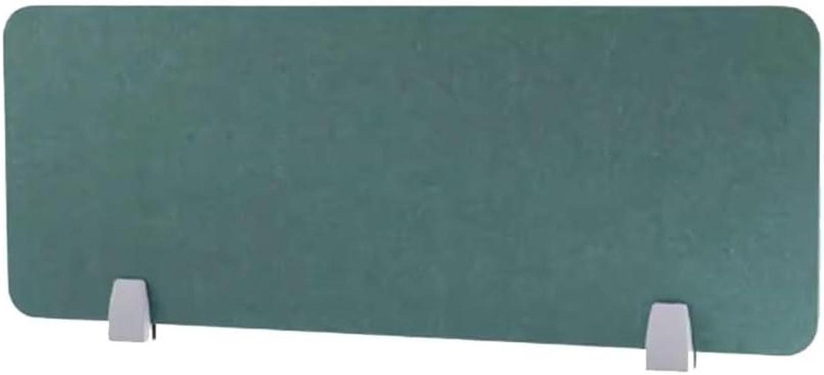 Bureau Privacy Divider - Bureau Paneel Akoestisch - Geluidsreductie Werken - Vrijstaand Met Steunvoeten - 30x40CM - Groen