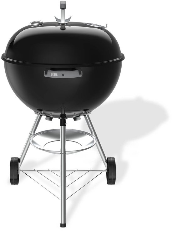 Weber Bar-B Kettle - Ø 57 cm Grillrooster - Houtskoolbarbecue - Zwart - Asopvangschaal - 2 Duurzame weersbestendige wielen - Dekselthermometer - 2 Gereedschapshaken - Kras- en roestbestendig