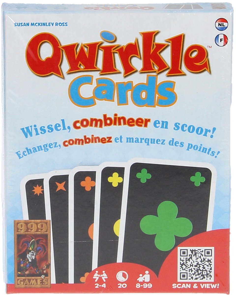 Bol.com 999 Games - Qwirkle Cards - Kaartspel - spelregels in NL en FR aanbieding