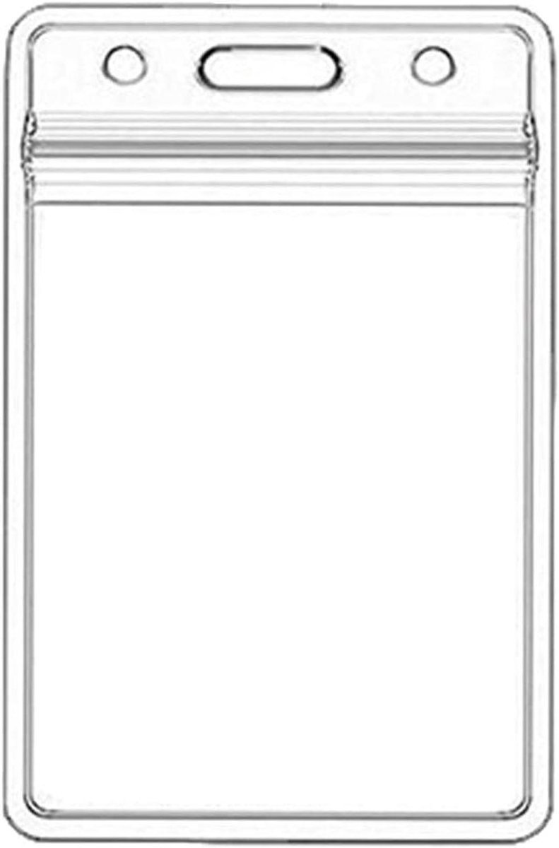 Naambordhouder - ID-kaarthouder Beschermer - Bedrijfsidentificatie - Waterdicht PVC Materiaal - 11.3 x 6.8 cm - Transparant