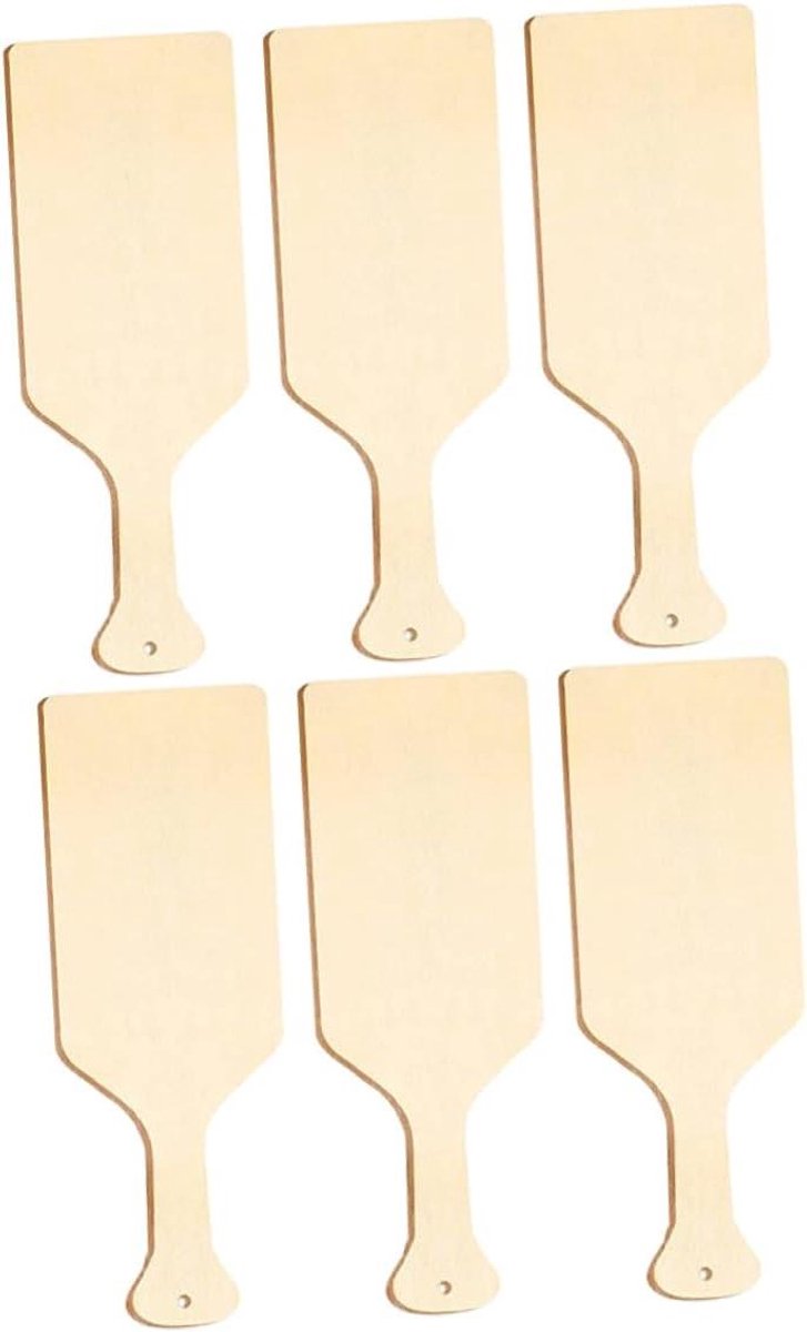 Houten Knutselplanken - Snijplanken DIY - Creatief Knutselen - Met Handvat - 24 x 8 cm - Beige