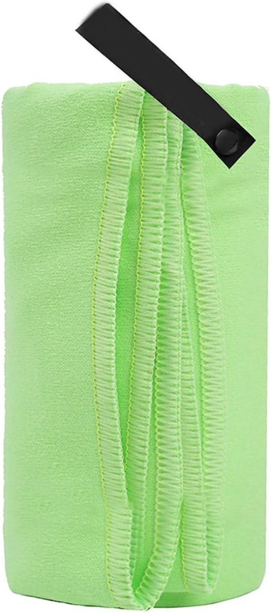 Microvezel Reisdoeken - Sneldrogende Handdoek - Reizen en Sport - Ultra Compact en Absorberend - 80x130cm - Lichtgroen