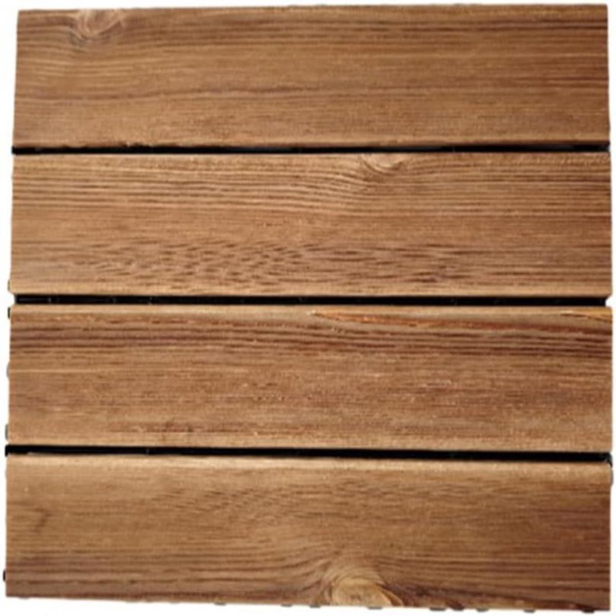 Houten Dekplanken - Buitenvloer Tegels - Tuin Aankleden - In elkaar grijpend Ontwerp - 30x30cm - A