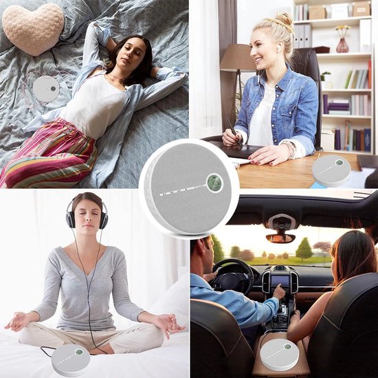 Draagbare cd-speler met luidspreker, Bluetooth, USB- en AUX-aansluitingen, oplaadbare batterij van 2000 mAh - compacte luidspreker, afmetingen 14,3 x 3 cm. — afbeelding 2
