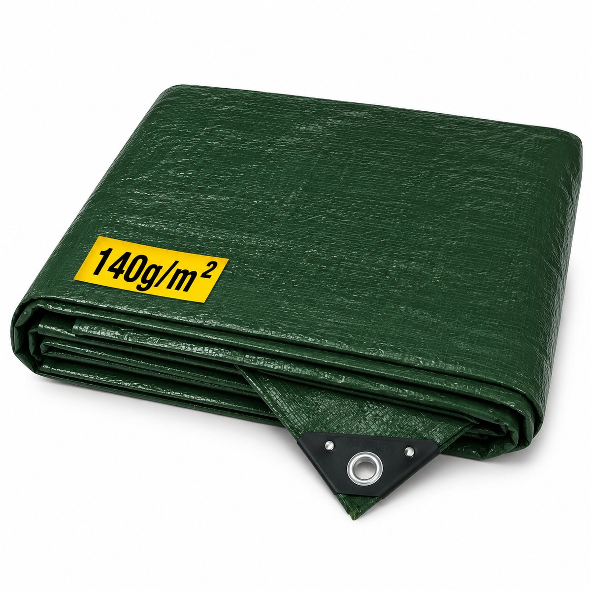 Horizont Ultra Sterk Afdekzeil - 8 x 10 m – 140 g/m² – Groen - Weerbestendig, Waterdicht & UV-beschermd – Stevig Zeil voor Buiten Meubels, Aanhanger, Houtopslag of Zwembad – Grondzeil - Autohoes