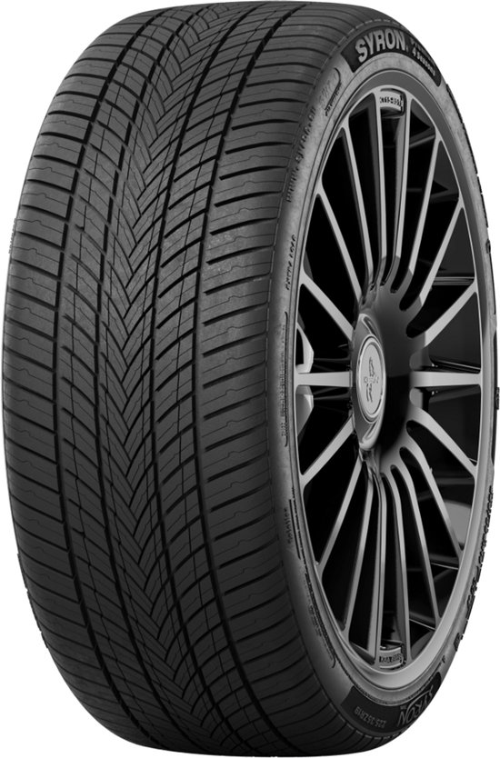 Syron Tires 275/45R20 110V XL autoband op een zwarte velg.