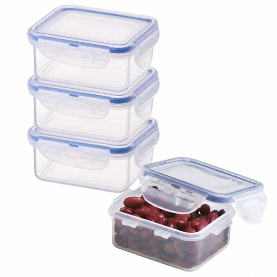 Lock & Lock (mini) Contenants pour aliments frais - Lot de 4 pièces - Petit - 180 ml - Transparent