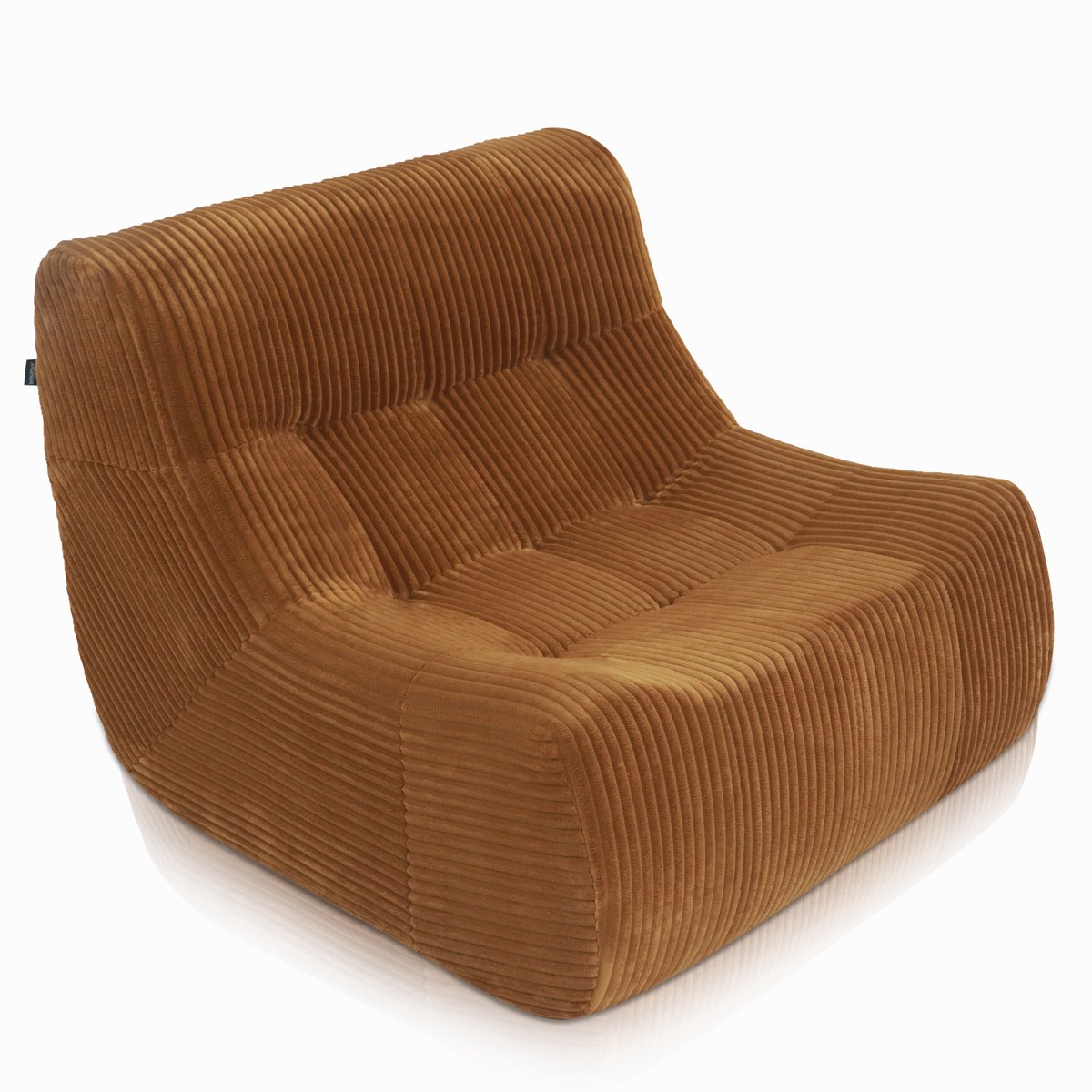 Fauteuil Rave Ribstof Okergeel