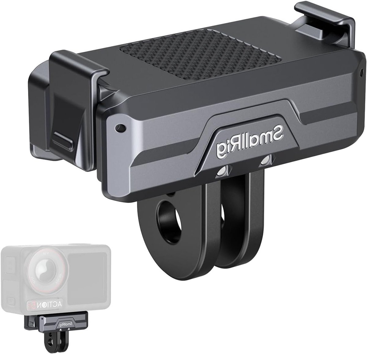Magnetische Adapter Bevestiging voor DJI Action 5, 4 en 3 met Vouwbare Connector en 1/4'' Draadgat voor Stabiliteit en Flexibiliteit