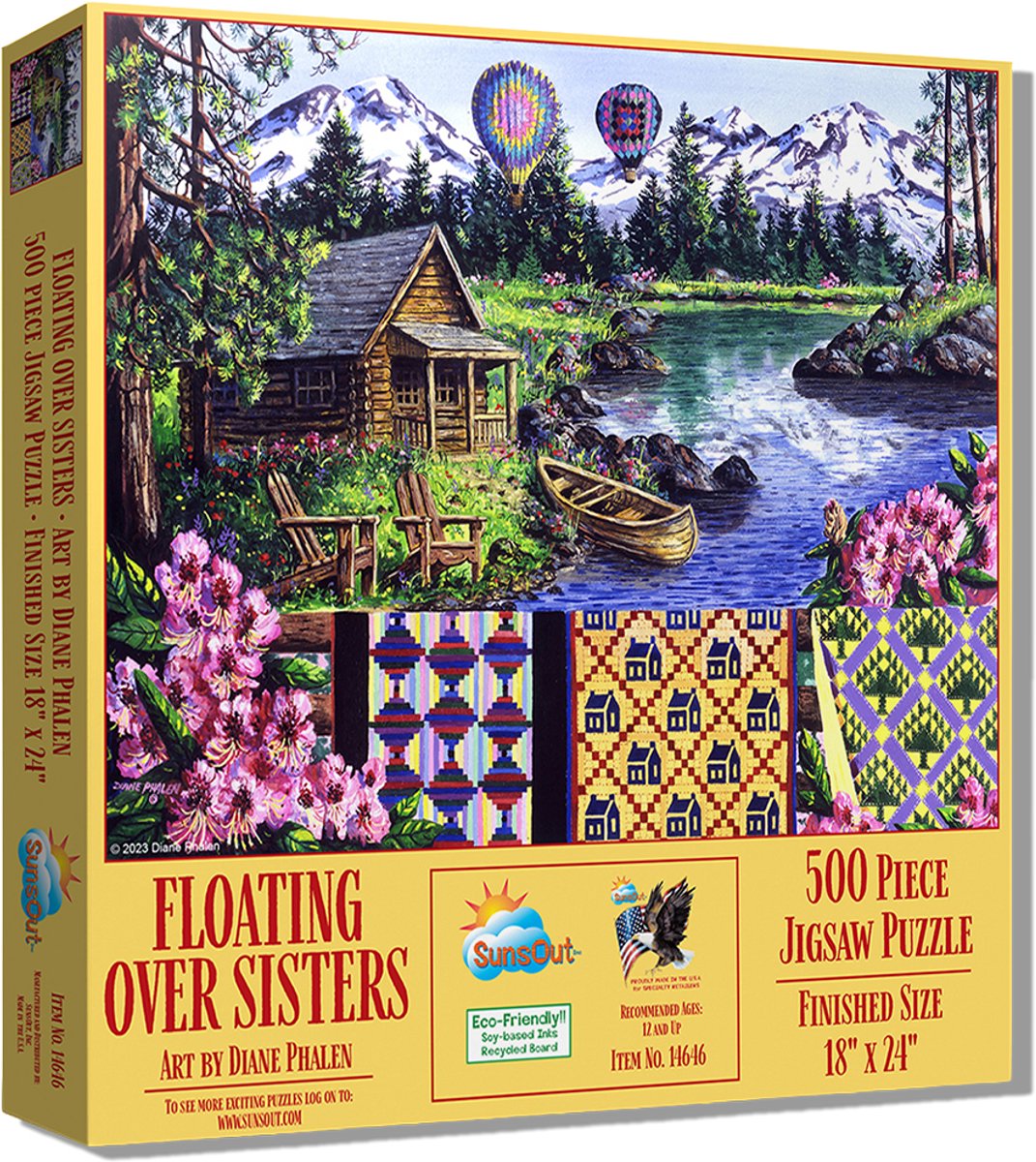 XL legpuzzel - Zweven boven de bergen -500 extra grote stukjes - Sunsout
