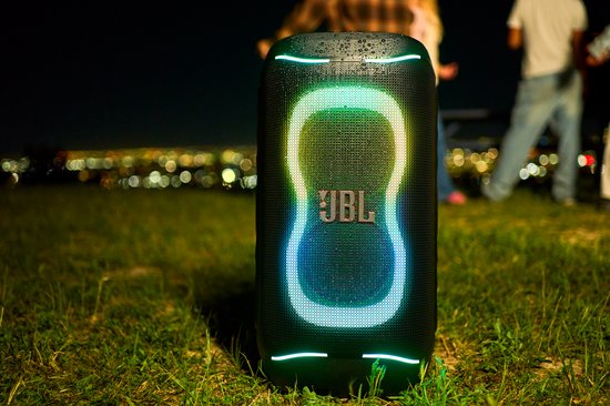 JBL PartyBox 130 - NIEUW - Draadloze Bluetooth Party Speaker - Opvouwbare Handgreep - Spatwaterdicht - LED verlichting - 15 uur - Zwart van JBL — afbeelding 5