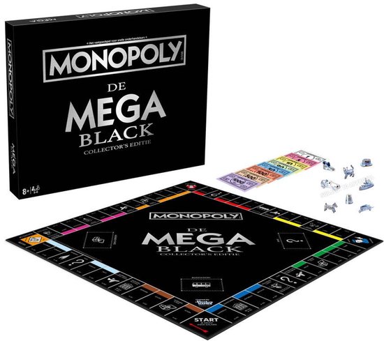 Asmodee Monopoly Mega Black Collector's Editie bordspel Nederland.