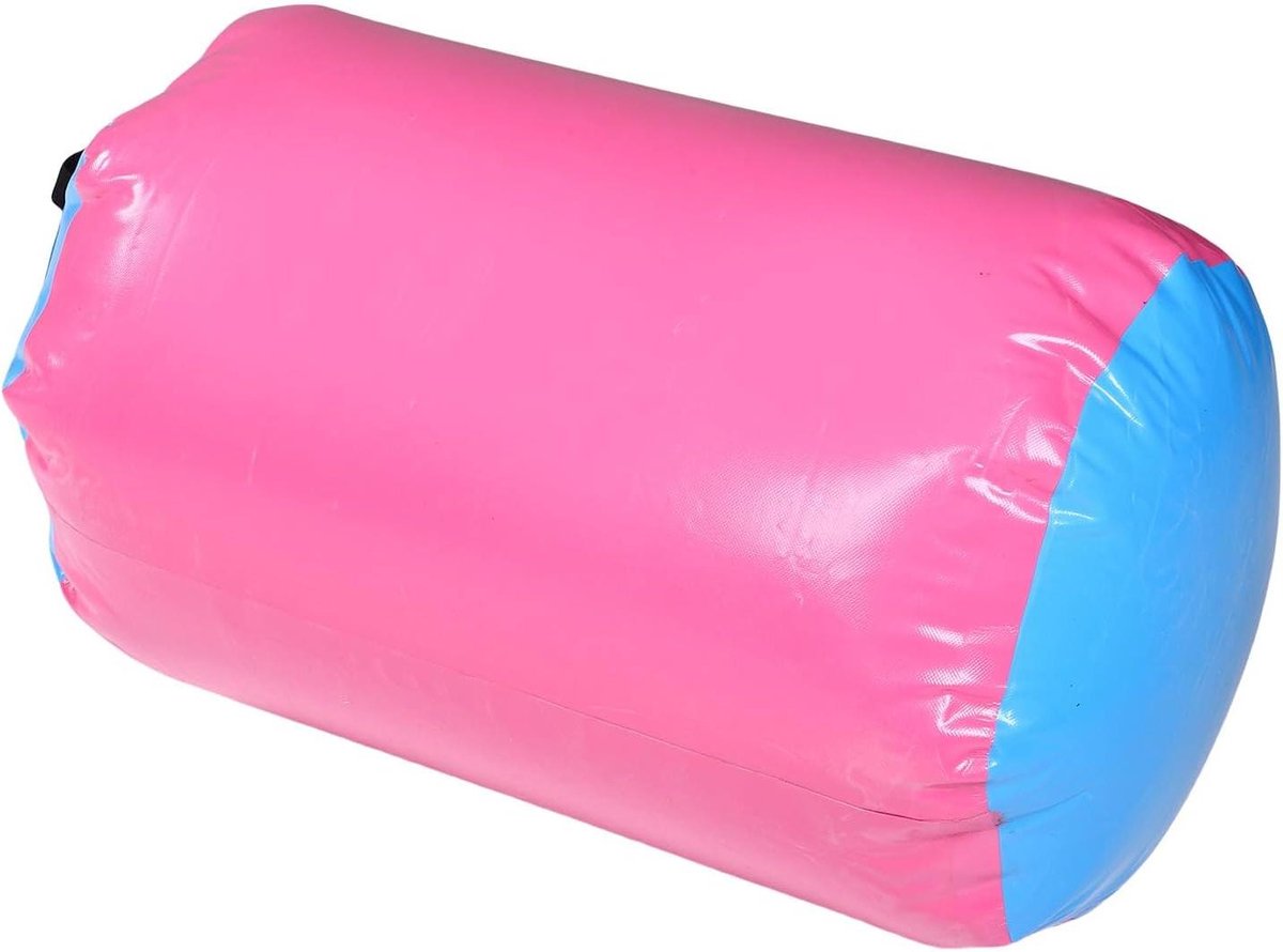 Opblaasbare Gymnastiekroller - Tuimelrolmat Vat - Sport Oefeningen - Versterkte Zijnaden - 31 x 25 x 14 cm - Blauw