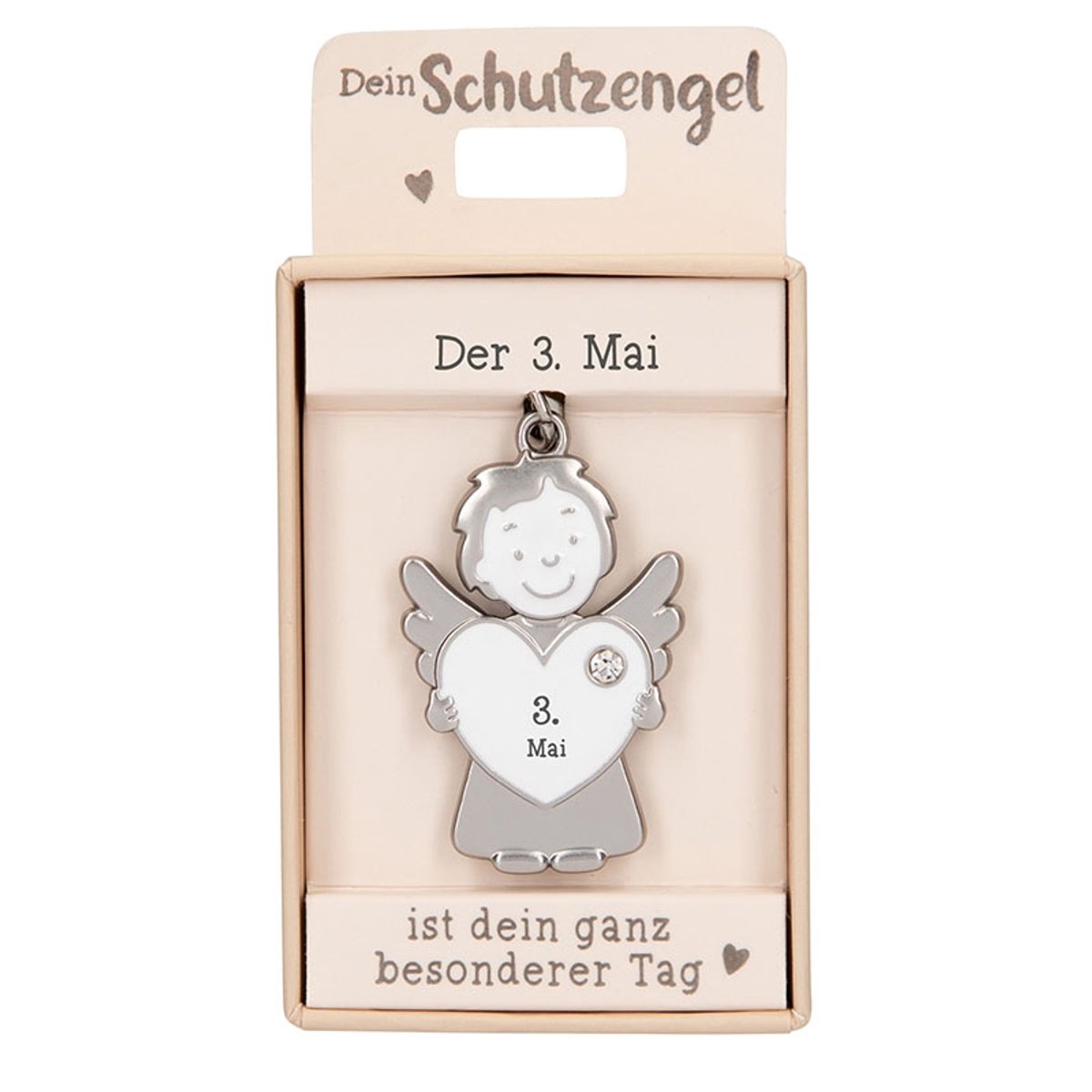 Depesche sleutelhanger beschermengel 03. Mai - gelukssieraad voor kinderen.