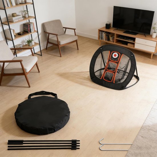 Golf Chipping Net - Trainingsset Golf - Techniek Verbeteren - Inclusief Opbergtas - 70x71x54 cm - Niet gespecificeerd van GOLF — afbeelding 5