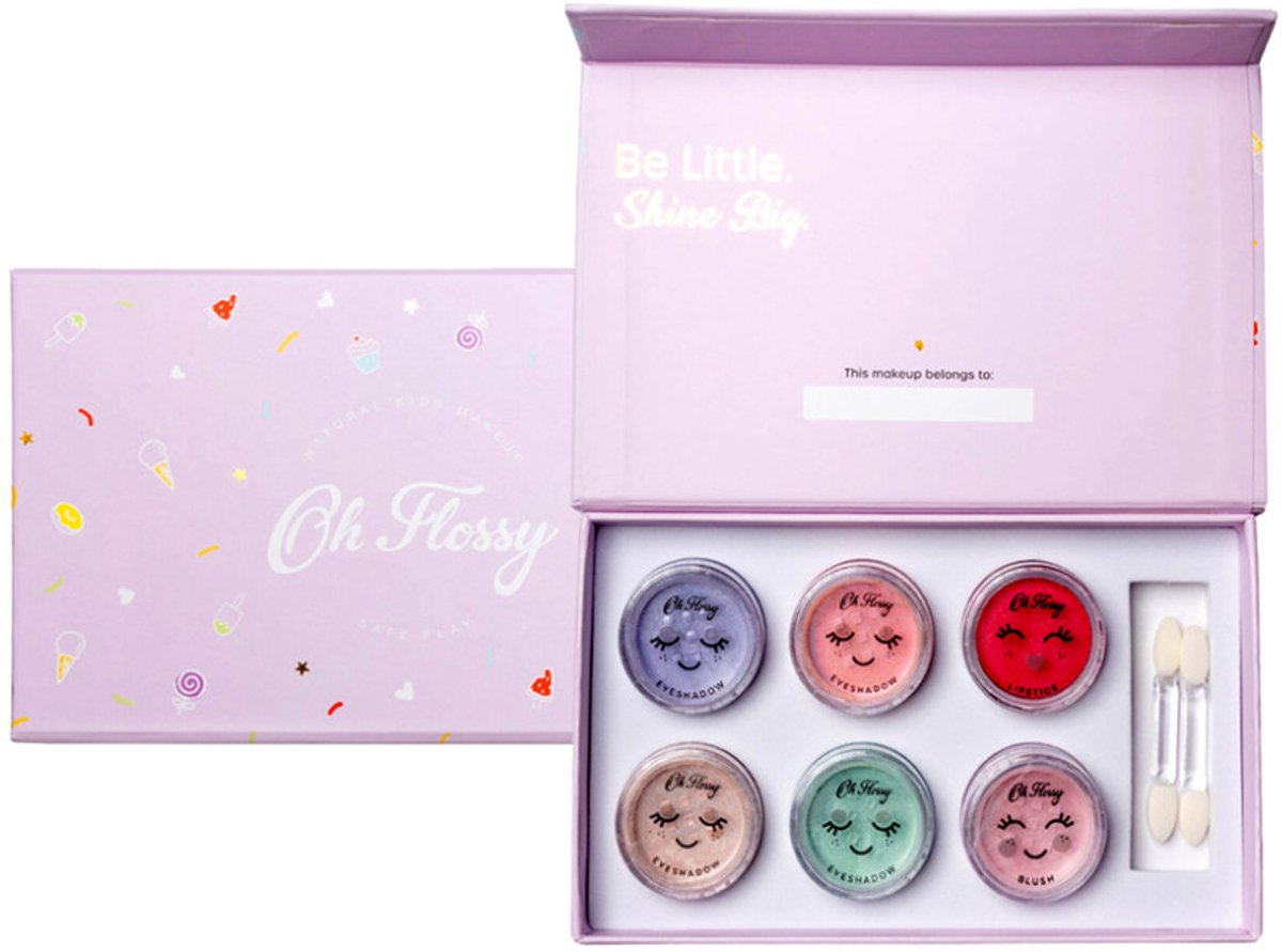 Oh Flossy make-up set Sweet Treat voor kinderen - kleurrijk speelplezier.