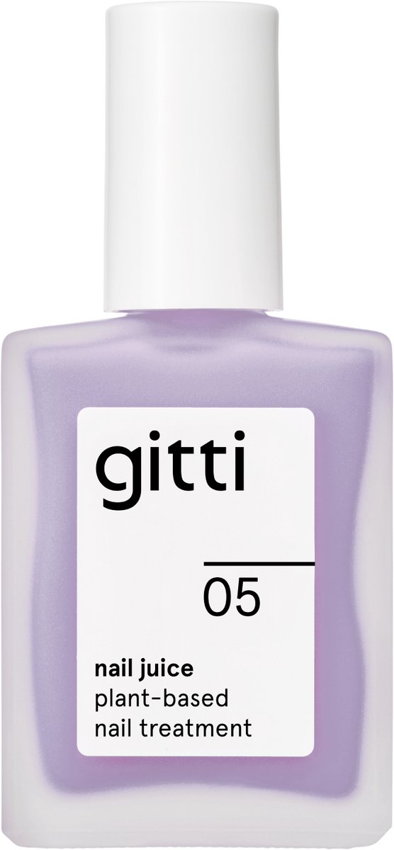 gitti - Nail Juice 05 - Soft Blueberry - Nagelverzorging - Nagelverharder - Nagellak - 2 in 1 - Sheer Paars