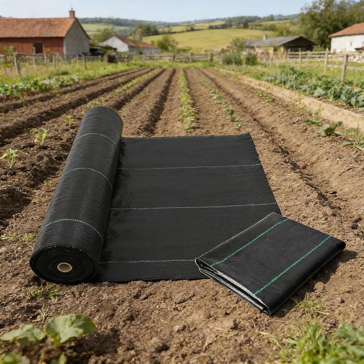 Onkruidwerend Membraan - Wering Doek - Tuin Onderhouden - UV-gestabiliseerd Ademend - 2x2m - Zwart