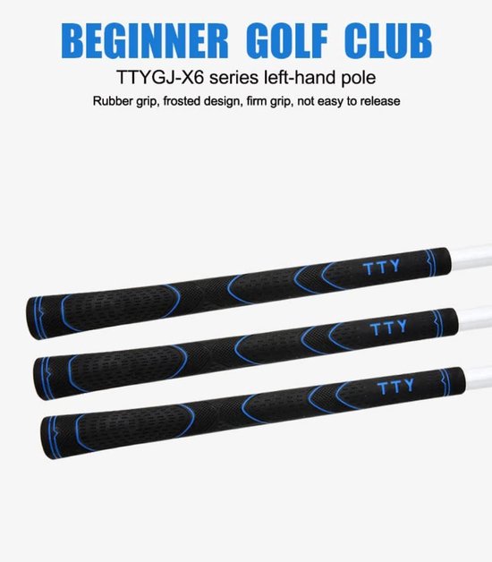 Linkshandige Golfclub - Golfijzer Beginners - Golf Spelen - Koolstof En Stalen Body - 7 IJzers - Man-steel shaft van Merkloos — afbeelding 4