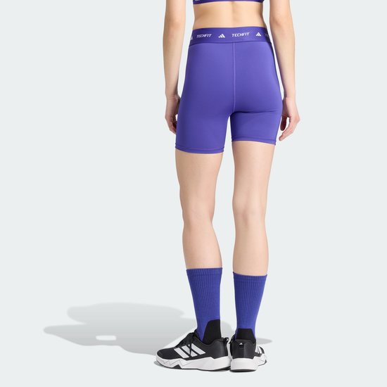 Adidas Performance Techfit Korte Legging - Dames - Paars van adidas-performance — afbeelding 3