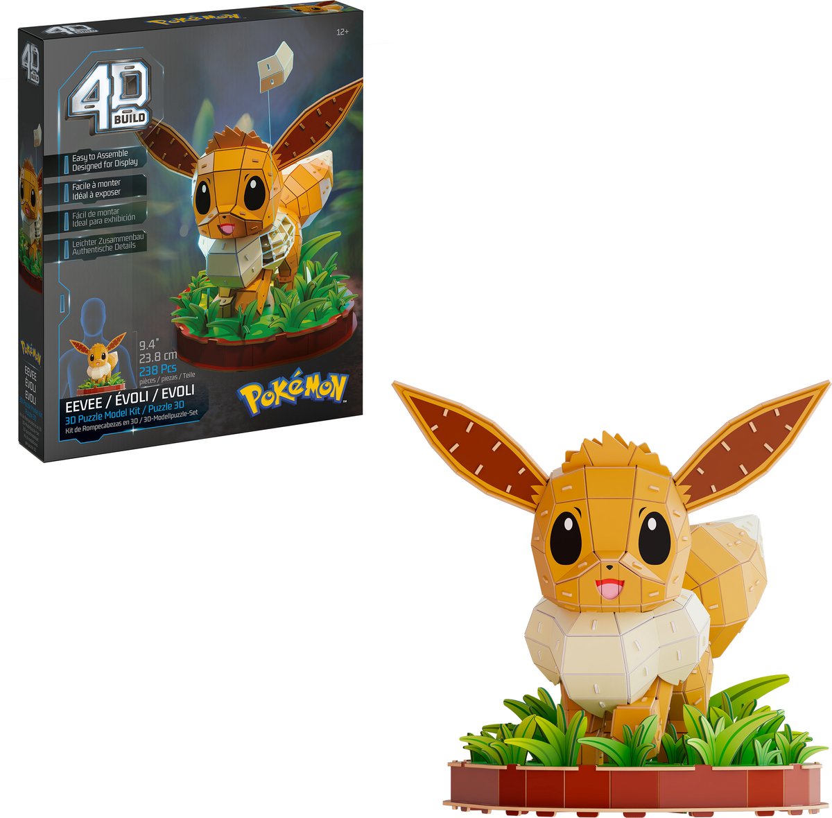 4D Build - Pokémon Eevee - 4D met 238 Stukjes - Speelfiguren
