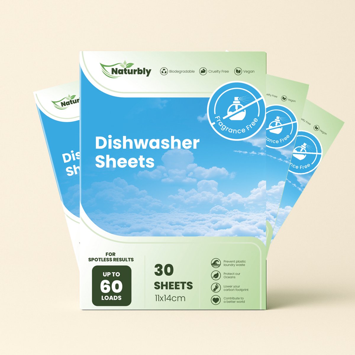 Beste Vaatwasstrips 2026 Naturbly Vaatwasstrips Fragrance Free 30 stuks