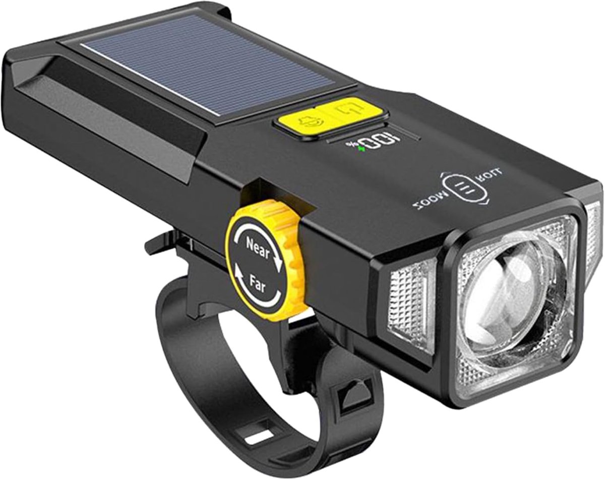 VHV - Fietsverlichting set - voorlicht en achterlicht - LED fietslicht USB oplaadbaar met digitaal display - voor stadsfiets, racefiets en mountainbike