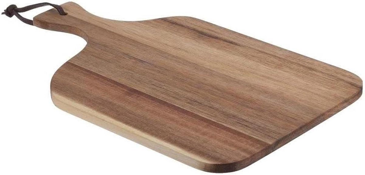 Snijplank Hout - Plank met Handvat - Keukenwerk - Acacia Hout - 34x20cm - Bruin