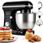 Vivid Green 1500W Keukenrobot - 5L Mengkom - 10 Snelheden - Keukenmixer - Keukenmachine - Zwart