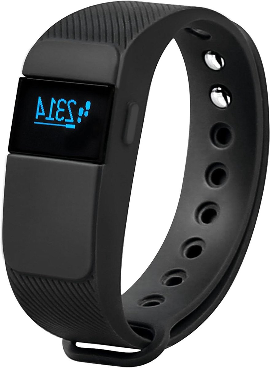 Activiteitstracker - Slaapmeter - Gezondheid Monitoren - Ingebouwde GPS - 40 Gram - Zwart