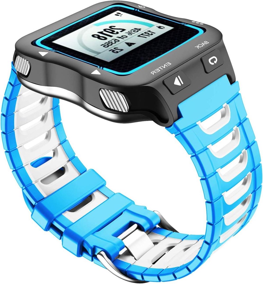 Horlogeband - Fitness Tracker Band - Sport Activiteiten - Verstelbare Pasvorm - 17-23 cm - Zwart