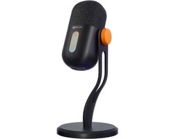 Meetion MC16 - Gaming Microfoon - USB-C - Cardioïde Condensator Microfoon - Noise Cancelling - Touch Mute - Zwart