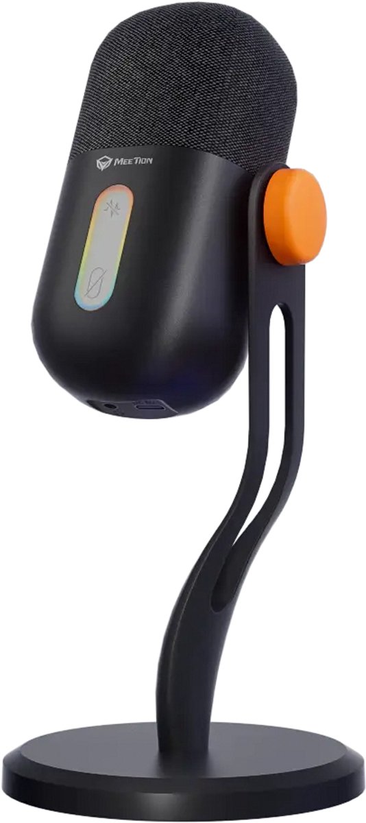 Meetion MC16 - Gaming Microfoon - USB-C - Cardioïde Condensator Microfoon - Noise Cancelling - Touch Mute - Zwart