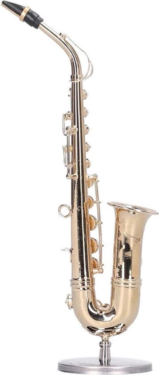 Miniatuur Ornamenten Saxofoon Model - Koper Muziekinstrument Decoraties .