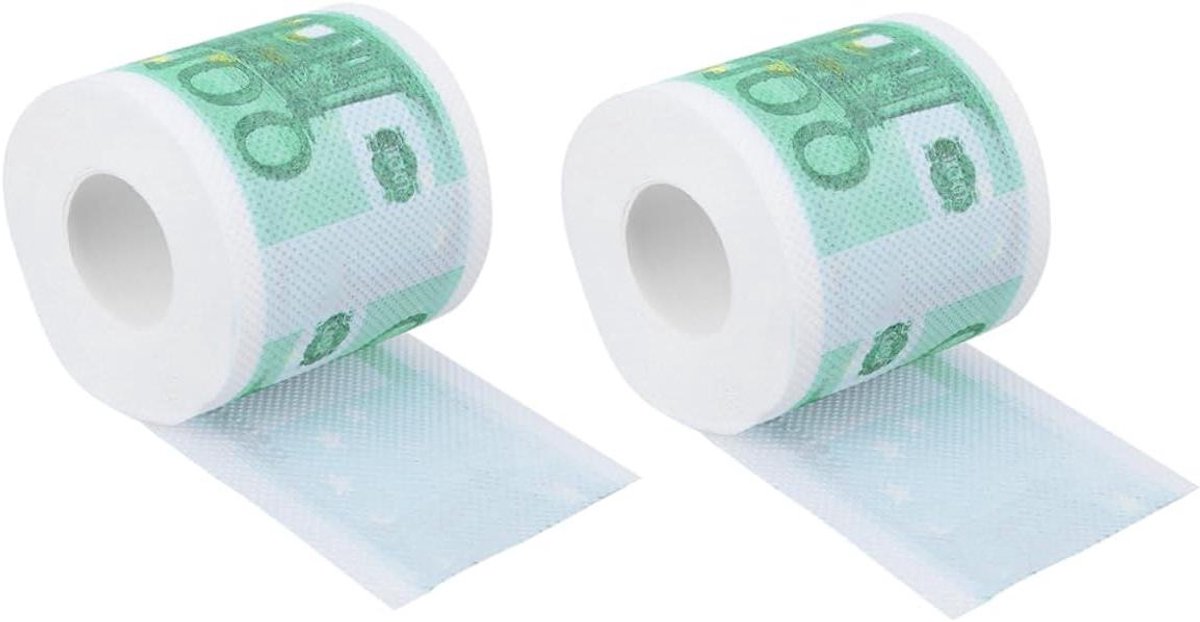 Toiletpapier Set - Decoratief Papier - Feestelijke Sfeer - Zacht en Sterk - 2 Rollen - Gekleurd