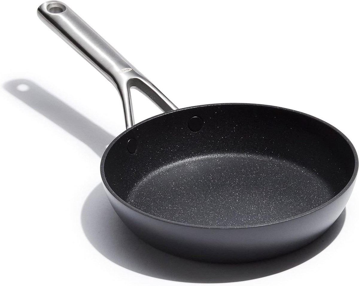 Koekenpan - Koopgerei pan - Dagelijks koken - Diamant versterkt - 20 cm - Zwart