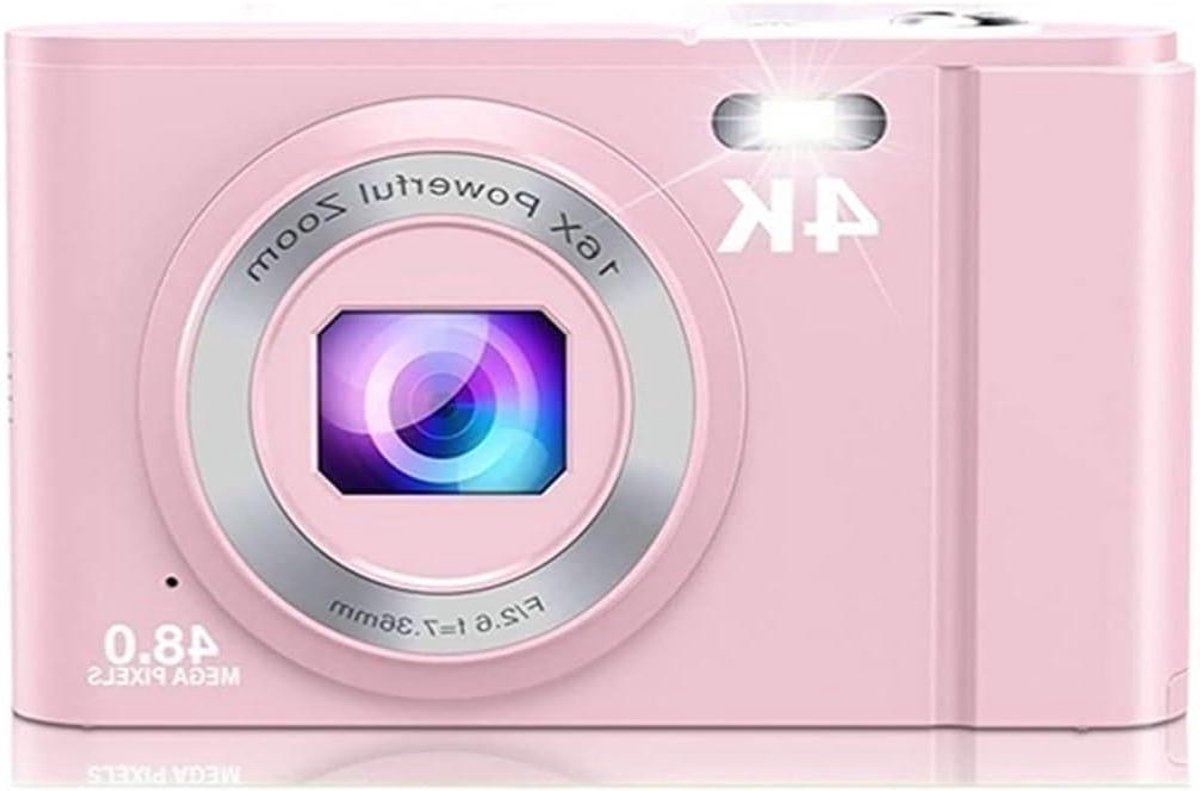 Mini Kindercamera - Digitale Camera - Foto's Maken - 48MP Full HD - 16x Zoom - Wit