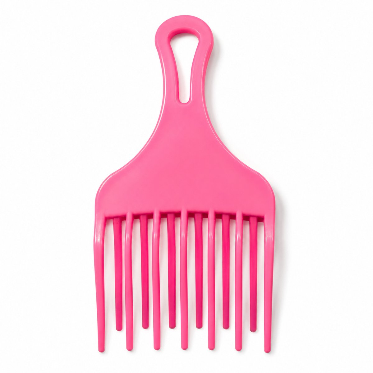 Haar in Stijl® Afro Kam Roze Brede Tanden Krullend Haar