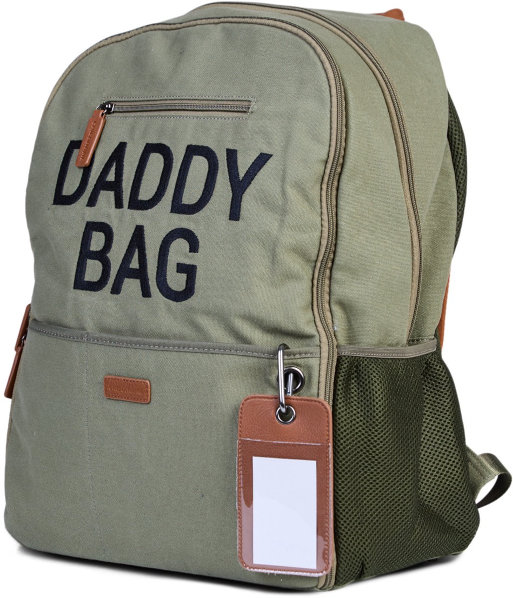 Childhome Daddy Backpack - Verzorgingsrugzak - Kaki - Luiertas inclusief Verzorgingsmatje - 36 x 20 x 48 cm