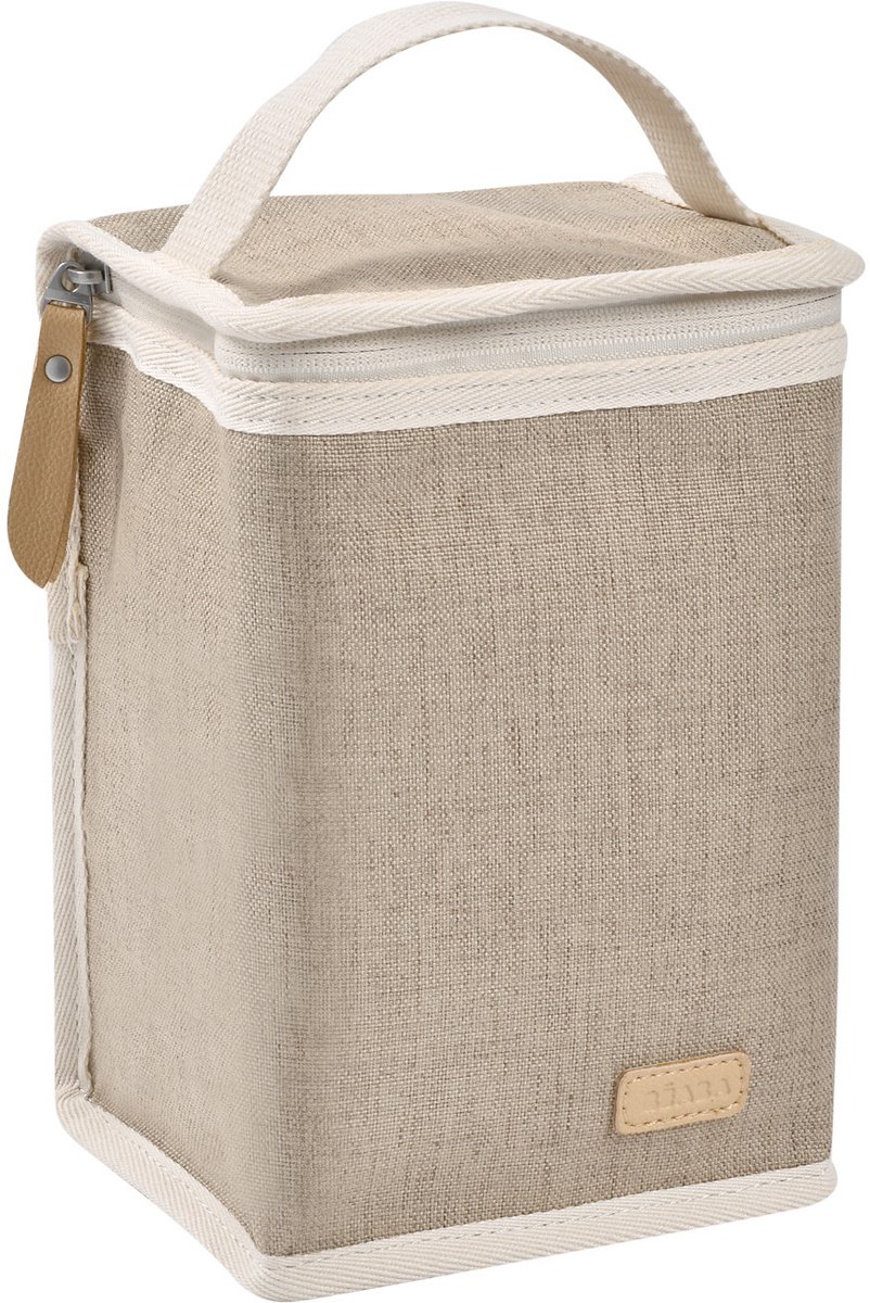 Béaba Isothermisch Maaltijdzakje – Koeltas voor Babymaaltijden – 2,8 Liter – Beige – Compact & Ruimtebesparend