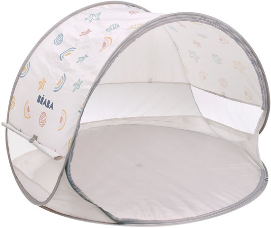 Béaba Breezy Strandtent Baby - Pop-up tent - UV bescherming - PFAS-vrij - Clay Earth - 120 x 120 x 85 cm