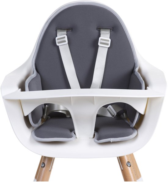 Childhome Evolu - Kussen voor kinderstoel - Neoprene - Donkergrijs