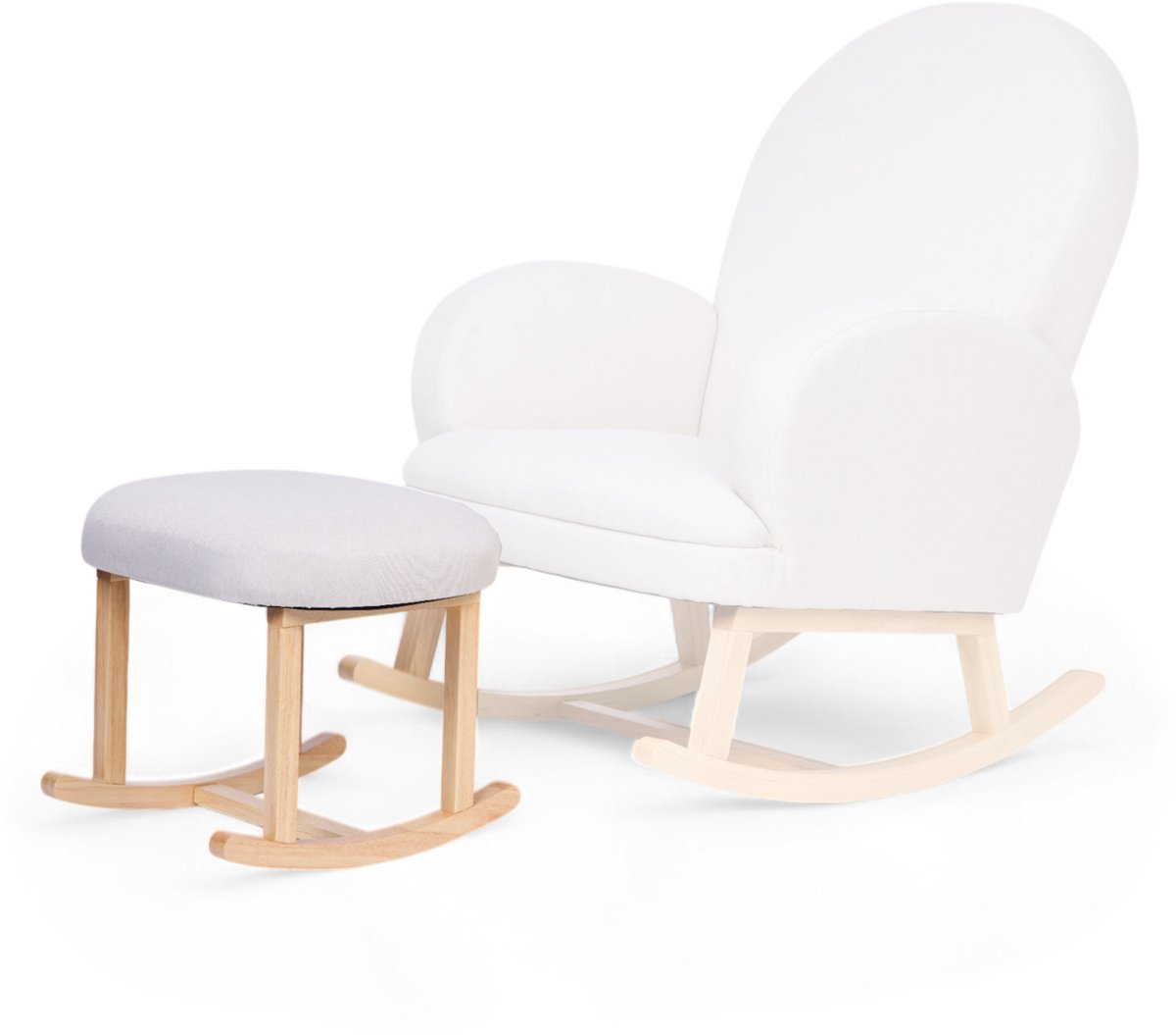 Childhome Voetensteun voor Schommelstoel – Linnen – Beige – Comfort & Stijlvolle Afwerking