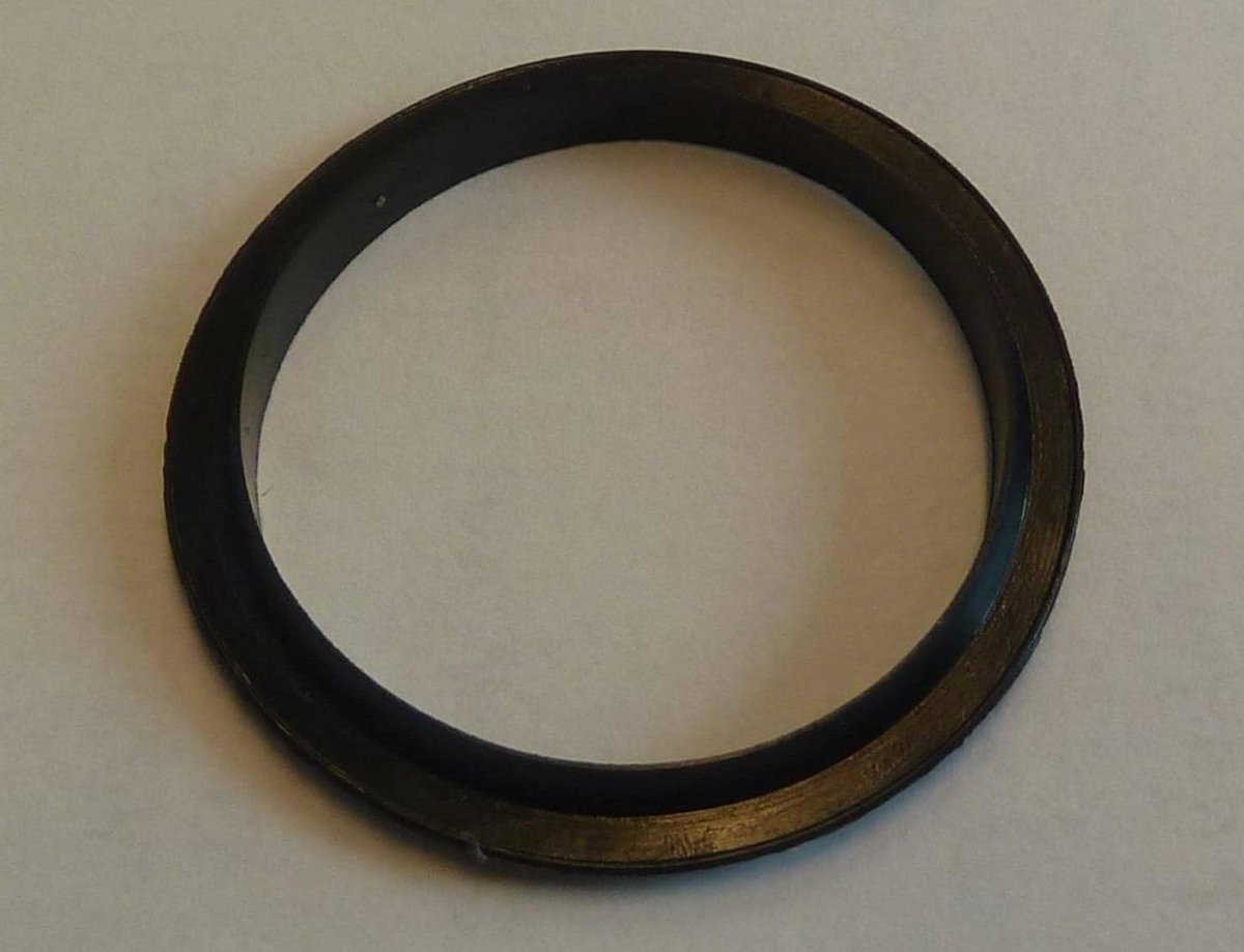 Afvoergat Afdichtingsrubber - Afvoerplug Rubber - Lekkages Stoppen - Waterdichte Afwerking - 1 stuk - Zwart