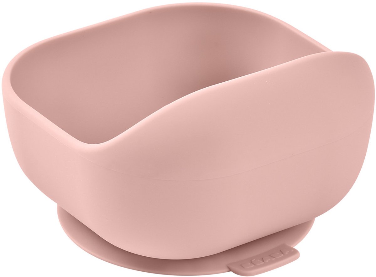 Béaba Siliconen Kom met Zuignap - Voor Baby's / Kinderen - Antislip - BPA-vrij - Roze