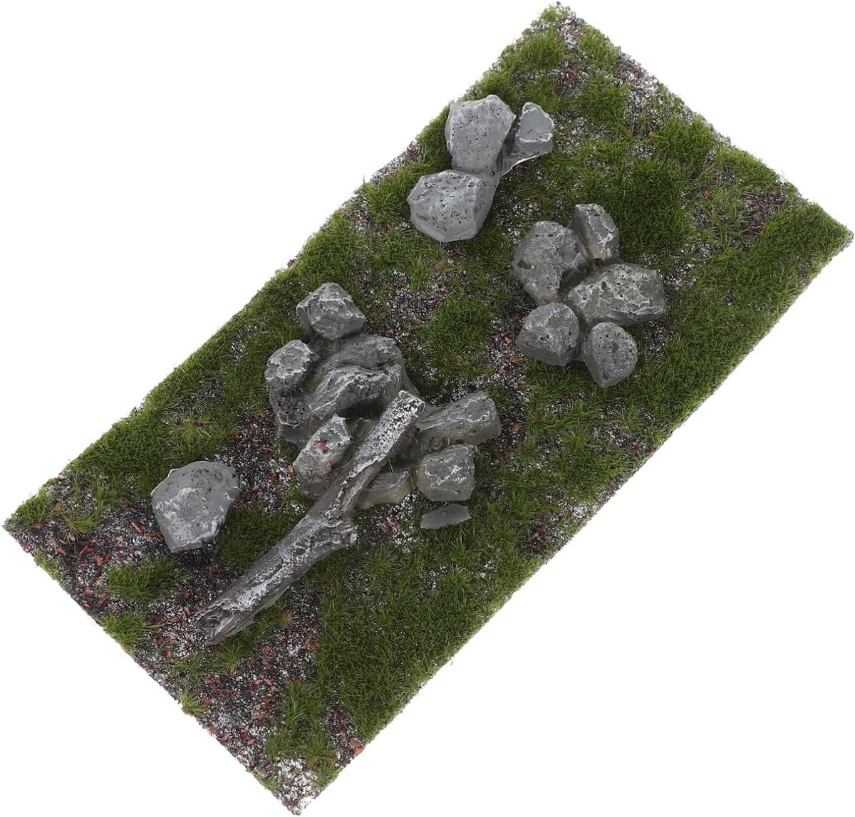 Kunstgras Mat - Nep Gras - Modelbouw Decoratie - Realistisch Uiterlijk - 14 x 7 cm - Groen