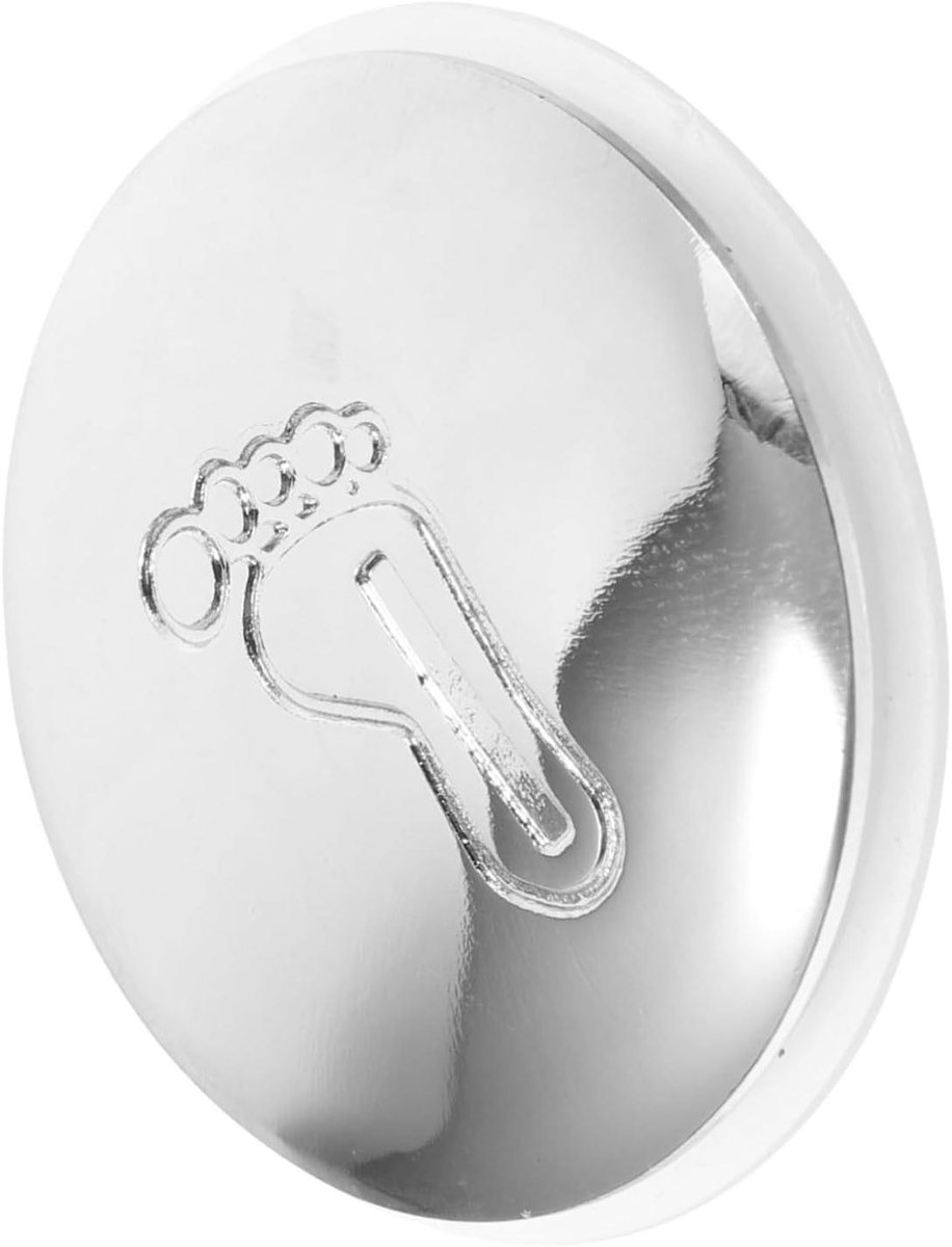Afvoerstopper Badkuip - Haarvanger - Badkamer Verbeteren - Plat & Geurblokkerend - 8x8 mm - Zilver