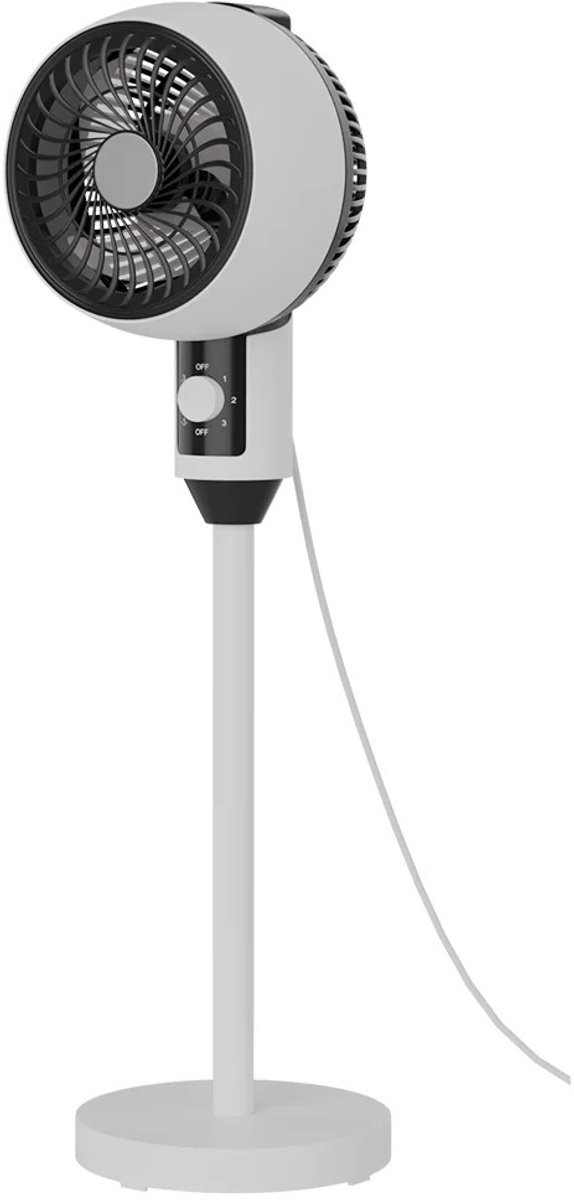 Geargalaxy Ventilator - Standventilator - Oscillerende Ventilator - Circulatieventilator - 3 Snelheden - 92 x 23 cm - Wit