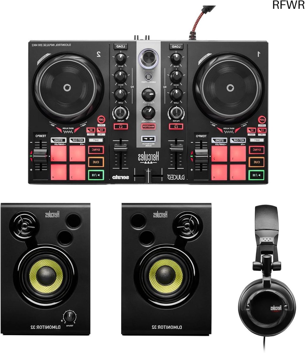 DJ Leer Kit - Mix Set - DJ Vaardigheden Leren - Alles Inclusief - 1800 Gram - Zwart
