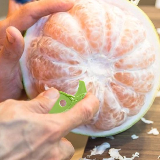 Sinaasappelschiller - Citrus opener - Fruit bereiden - Ergonomisch ontwerp - 45 x 35 mm - Meerkleurig — afbeelding 3